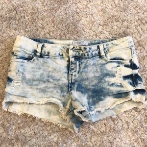 Distressed Denim Shorts